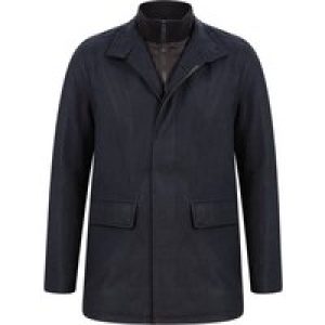 Coats / Jackets Indus Wool Look Funnel Neck Collar Tailored Coat with Quilted Mock Insert in Navy / L – Tokyo Laundry