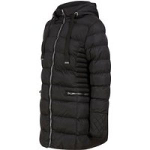 Coats / Jackets Shania Longline Quilted Puffer Coat with Hood in Black / 10 – Tokyo Laundry