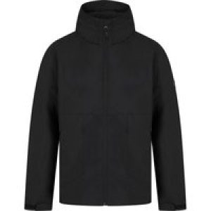 Coats / Jackets Lachlan Lightweight Windbreaker Jacket with Hood in Jet Black / L – Tokyo Laundry