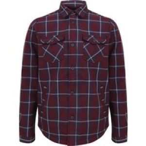 Coats / Jackets Castello Faux Fur Fleece Lined Checked Overshirt Jacket in Tawny Port – Dissident / S – Tokyo Laundry