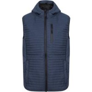 Coats / Jackets Colwyn Bay Embossed Quilted Gilet with Hood in Mood Indigo – Dissident / S – Tokyo Laundry