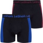 Mens Underwear Dorset (2 Pack) Colour-Block Boxer Shorts Set in Port Royale / Sodalite Blue – Le Shark / XL – Tokyo Laundry