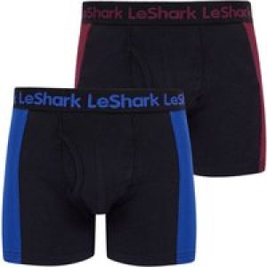Mens Underwear Darby (2 Pack) Striped Boxer Shorts Set in Port Royale / Sodalite Blue – Le Shark / L – Tokyo Laundry