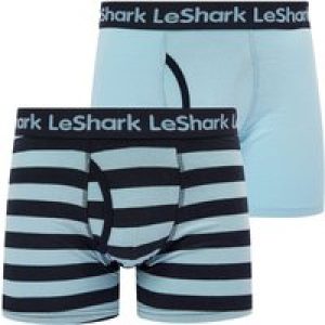 Mens Underwear Breach (2 Pack) Striped Boxer Shorts Set in Sky Captain Navy / Blue Bell – Le Shark / L – Tokyo Laundry