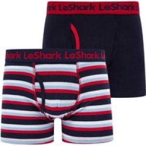 Mens Underwear Gibson (2 Pack) Striped Boxer Shorts Set in Sky Captain Navy – Le Shark / M – Tokyo Laundry