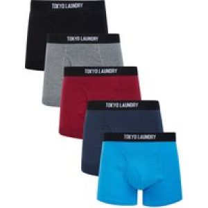 Mens Underwear Koman (5 Pack) Cotton Sports Boxer Shorts Set in Multi-Colour / L – Tokyo Laundry