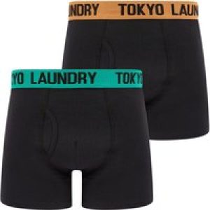Mens Underwear Trader (2 Pack) Boxer Shorts Set in Papaya / Mint / M – Tokyo Laundry
