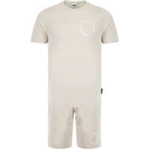 T-Shirts / Jogger Shorts Kade Motif Cotton Crew Neck T-Shirt and Brushback Fleece Jogger Shorts Set in Light Stone / S – Tokyo Laundry