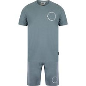 T-Shirts / Jogger Shorts Kade Motif Cotton Crew Neck T-Shirt and Brushback Fleece Jogger Shorts Set in Cool Grey / S – Tokyo Laundry