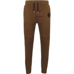 Sweatpants St Baglan Panelled Zip Up Cuffed Joggers in Teak – Saint & Sinner / S – Tokyo Laundry