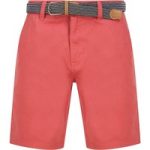 Shorts Cortez Cotton Twill Chino Shorts with Woven Belt in Baroque Rose – Kensington Eastside / XL – Tokyo Laundry