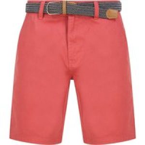 Shorts Cortez Cotton Twill Chino Shorts with Woven Belt in Baroque Rose – Kensington Eastside / L – Tokyo Laundry
