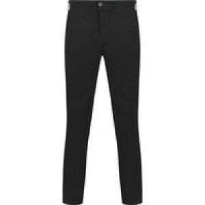 Trousers Kahua Stretch Cotton Chino Trousers in Jet Black – Kensington Eastside / L – Tokyo Laundry