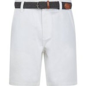 Shorts Mulligan Cotton Twill Chino Shorts with Woven Belt in Bright White – Kensington Eastside / L – Tokyo Laundry