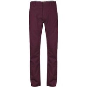 Trousers Flynn Cotton Twill Chino Trousers in Oxblood / 28S – Tokyo Laundry
