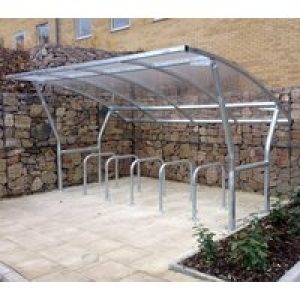 3m Cambourne Cycle Shelter Extension Bay – Galvanised
